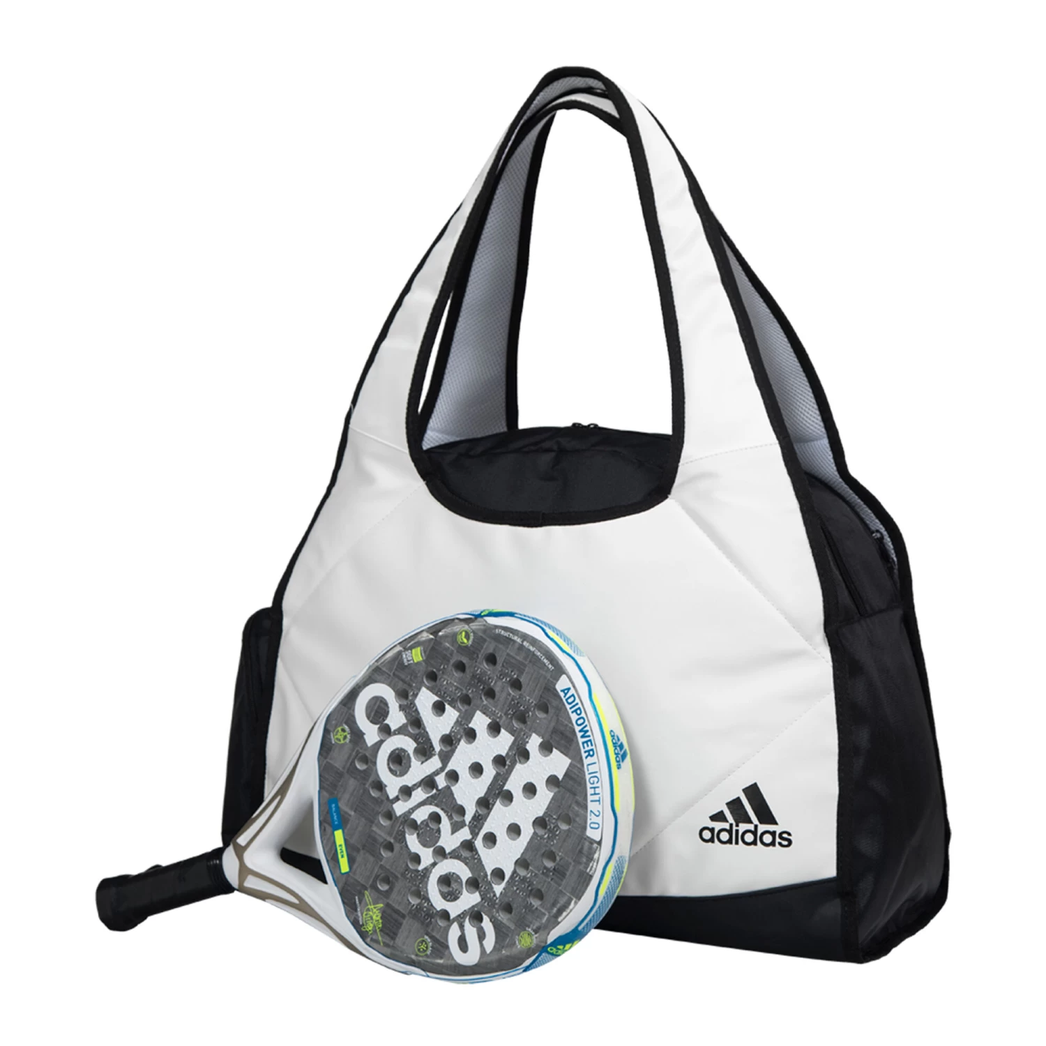 ADIDAS Big Weekend Bag Padel Sports Bag - White, Black 2 ADIDAS Big Weekend Bag Padel Sports Bag - White, Black - Image 2