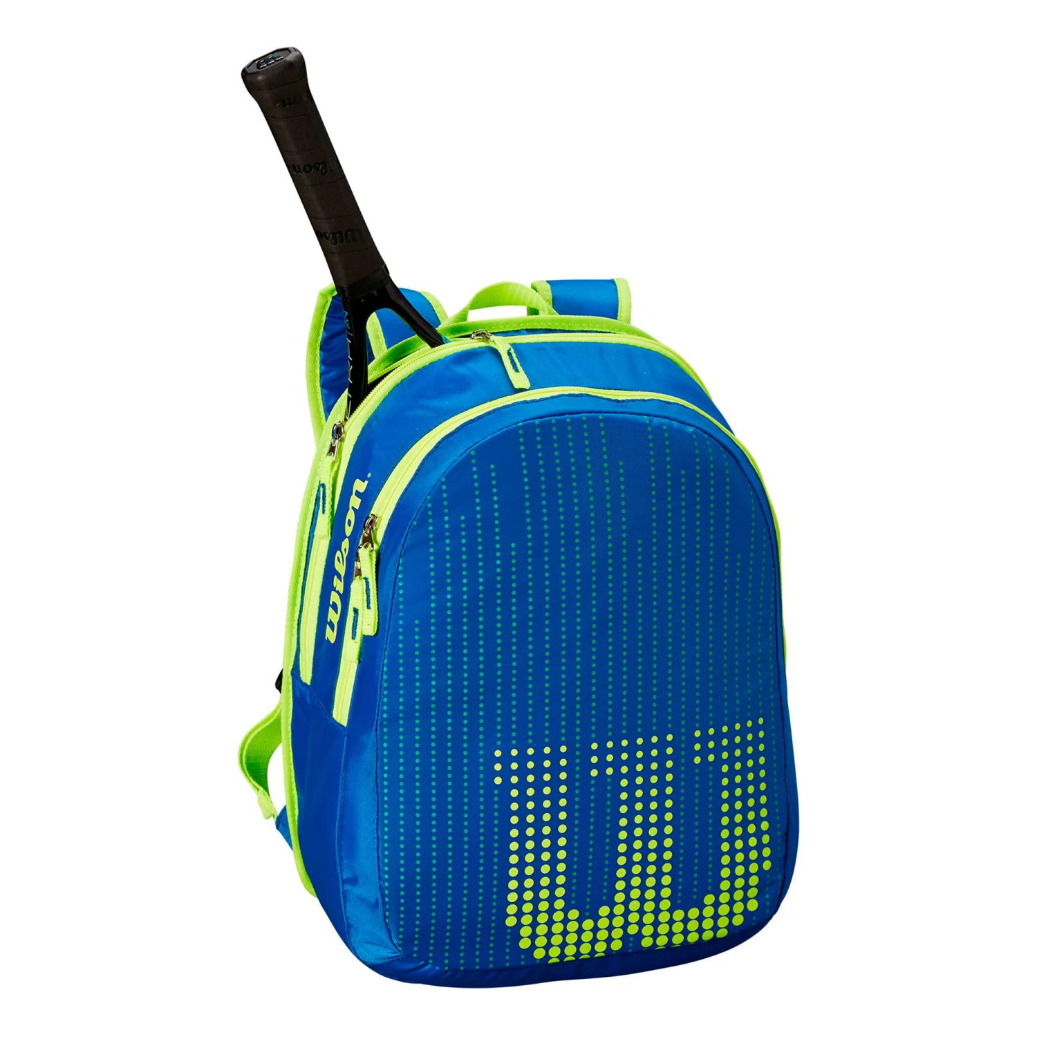 Wilson Junior Backpack - Blue, Lime 2 Wilson Junior Backpack - Blue, Lime - Image 2