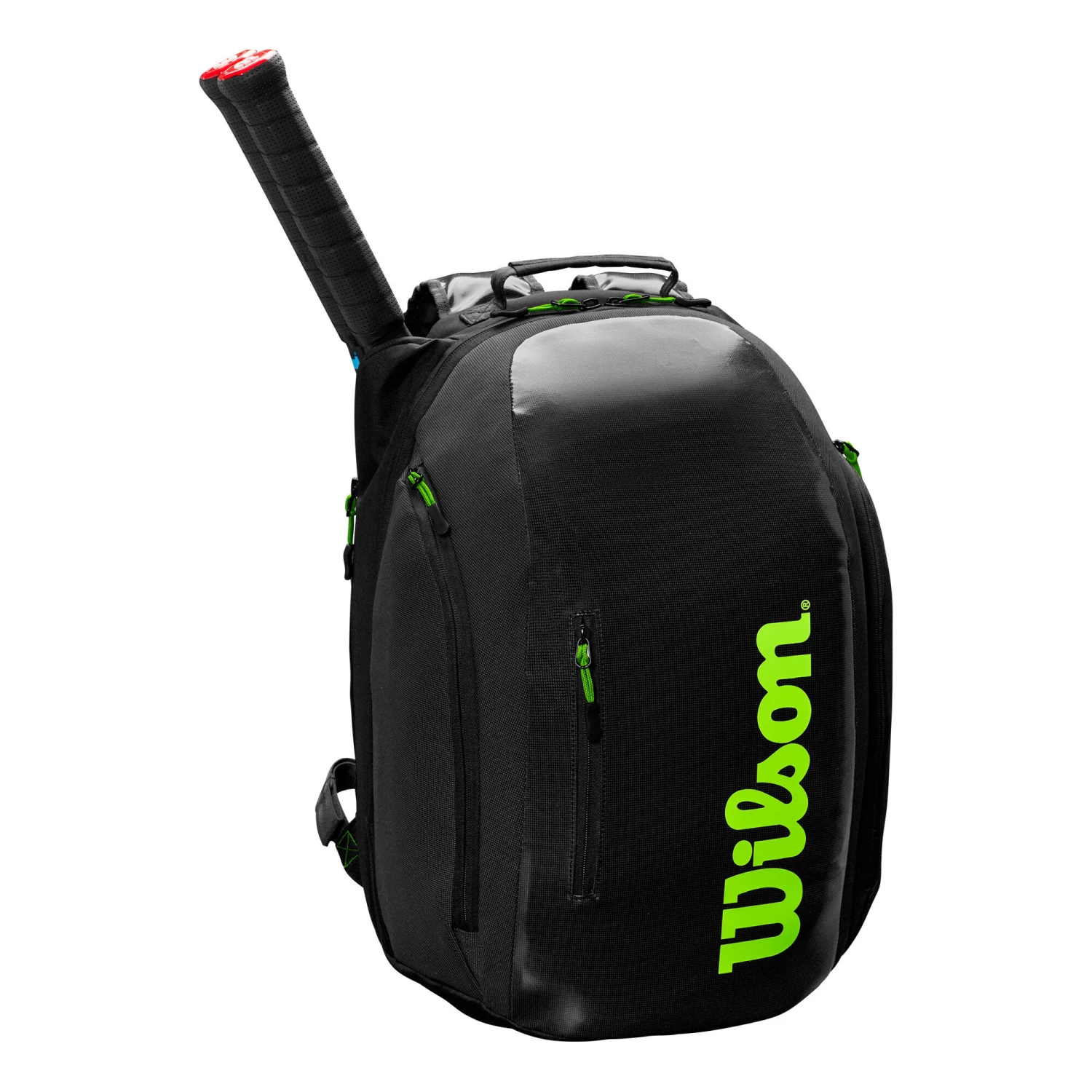 Wilson Super Tour Backpack - Black, Green 2 Wilson Super Tour Backpack - Black, Green - Image 2