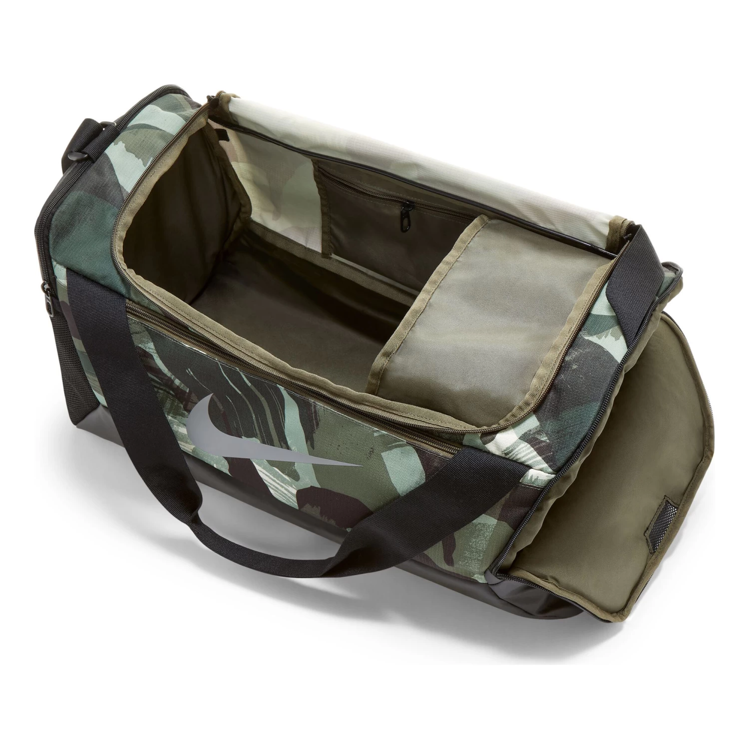 Nike Brasilia Sports Bag - Olive, Black 5 Nike Brasilia Sports Bag - Olive, Black - Image 5