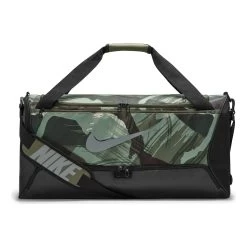 Nike Brasilia 9.5 Sports Bag - Olive, Black