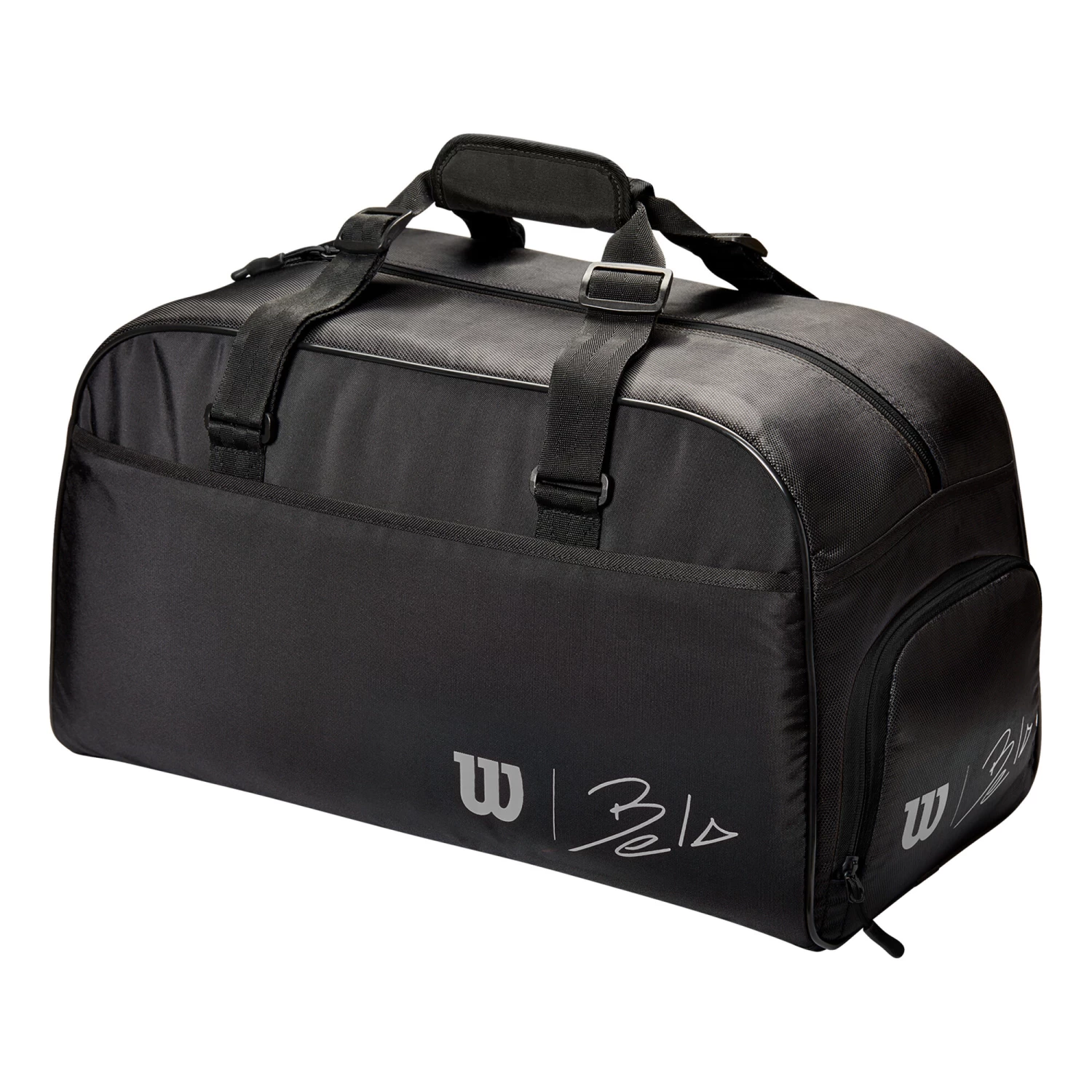 Wilson Bela Small Duffle Padel Sports Bag - Black, Silver 1 Wilson Bela Small Duffle Padel Sports Bag - Black, Silver