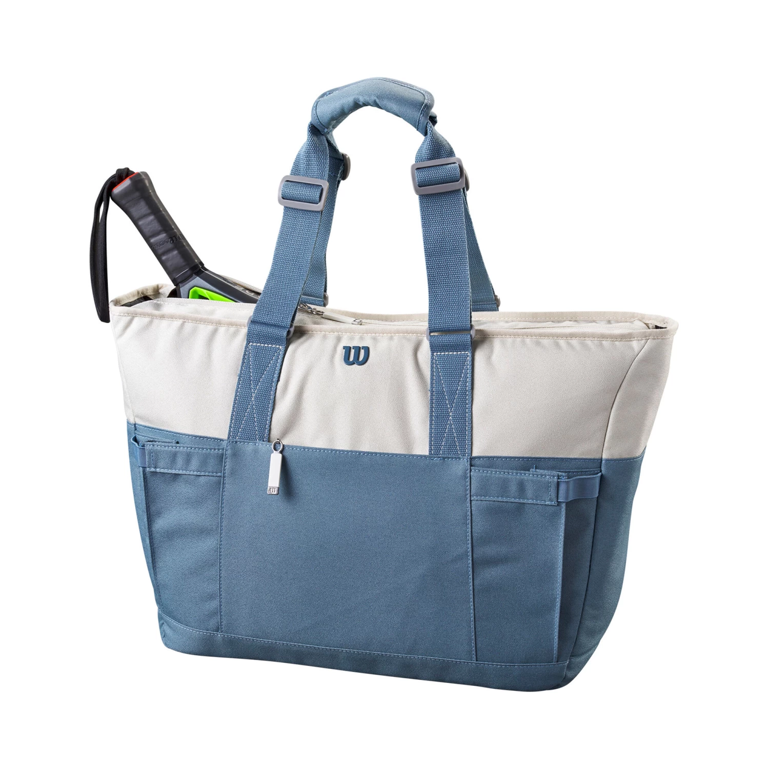 Wilson Women's Tote Padel Sports Bag - Blue, Cream 2 Wilson Women's Tote Padel Sports Bag - Blue, Cream - Image 2