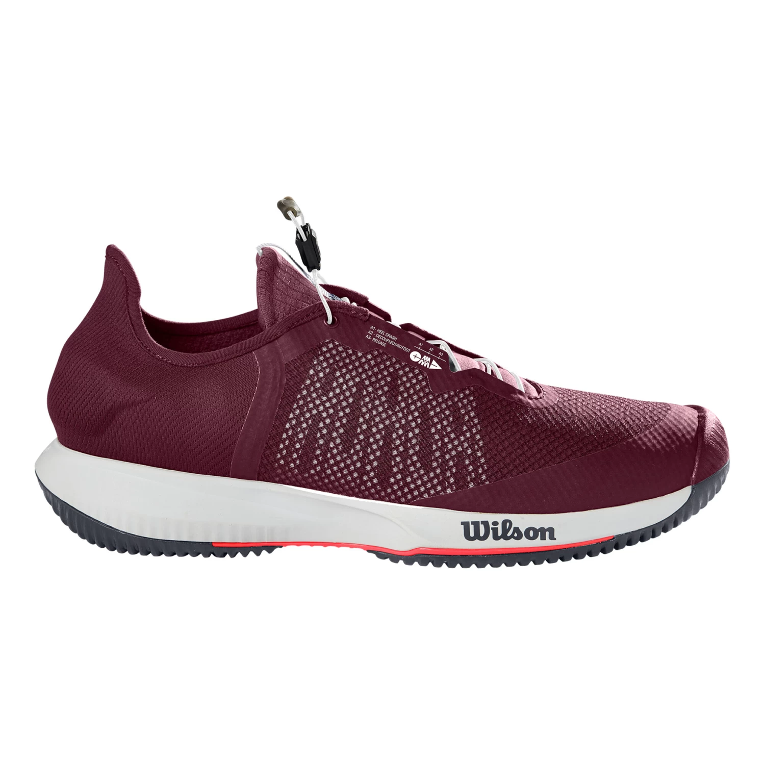 Wilson Kaos Rapide All Court Shoe Women - Dark Red, White 1 Wilson Kaos Rapide All Court Shoe Women - Dark Red, White