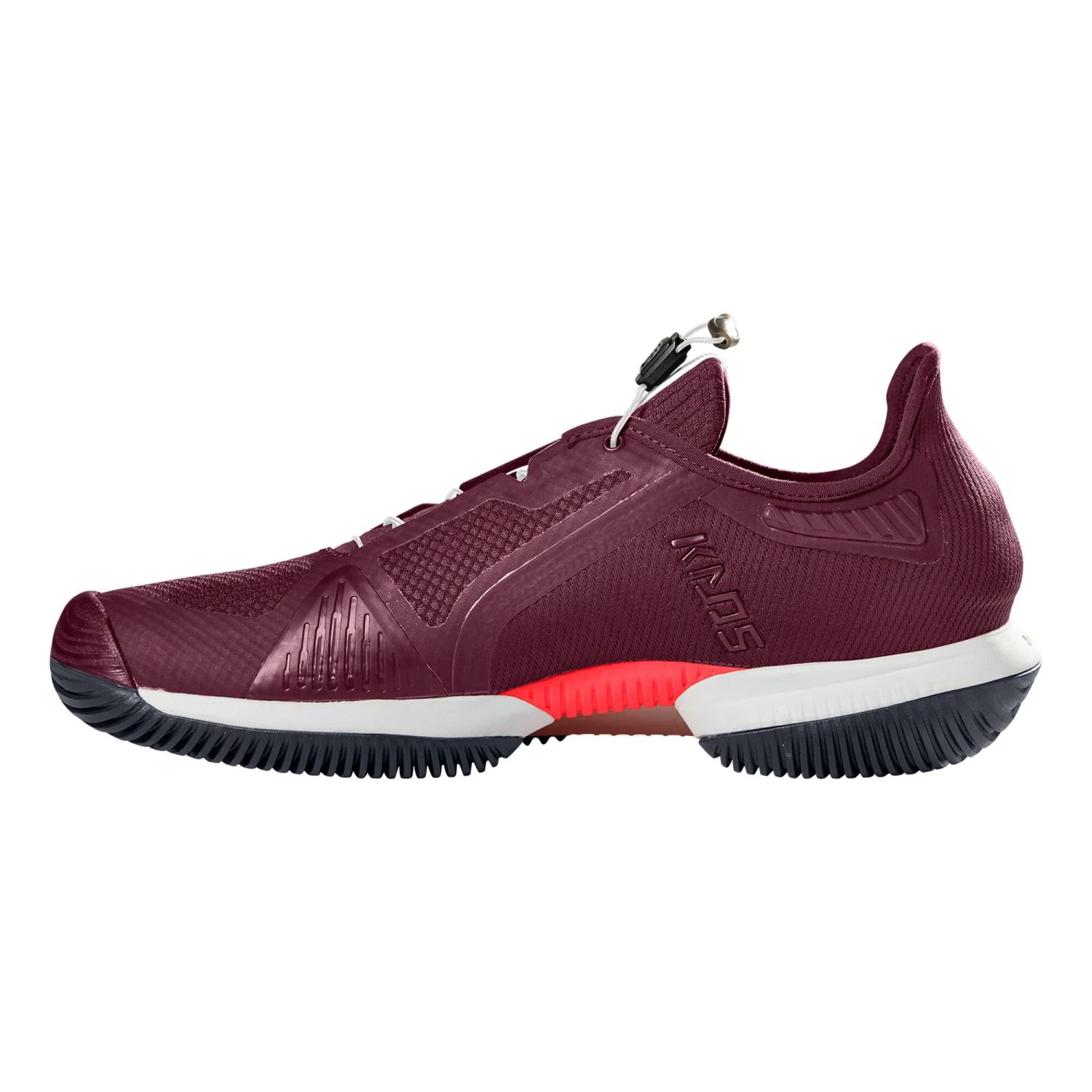 Wilson Kaos Rapide All Court Shoe Women - Dark Red, White 2 Wilson Kaos Rapide All Court Shoe Women - Dark Red, White - Image 2