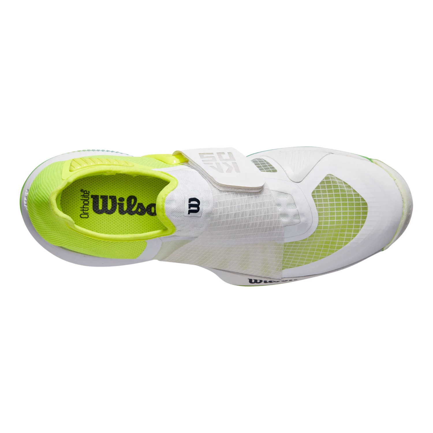 Wilson Kaos Mirage All Court Shoe Men - White, Neon Yellow 3 Wilson Kaos Mirage All Court Shoe Men - White, Neon Yellow - Image 3
