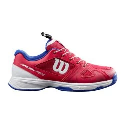 Wilson Kaos Pro QL All Court Shoe Kids - Red, Blue