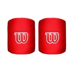 Wilson Wristband 2 Pack - Red, White