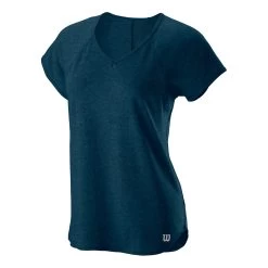 Wilson Training V-Neck T-Shirt Women - Petrol