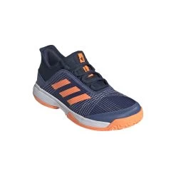 ADIDAS Adizero Club All Court Shoe Kids - Dark Blue, Orange -Sports Supplies Shop 05038000 000