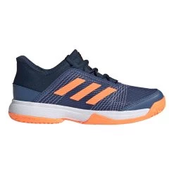 ADIDAS Adizero Club All Court Shoe Kids - Dark Blue, Orange