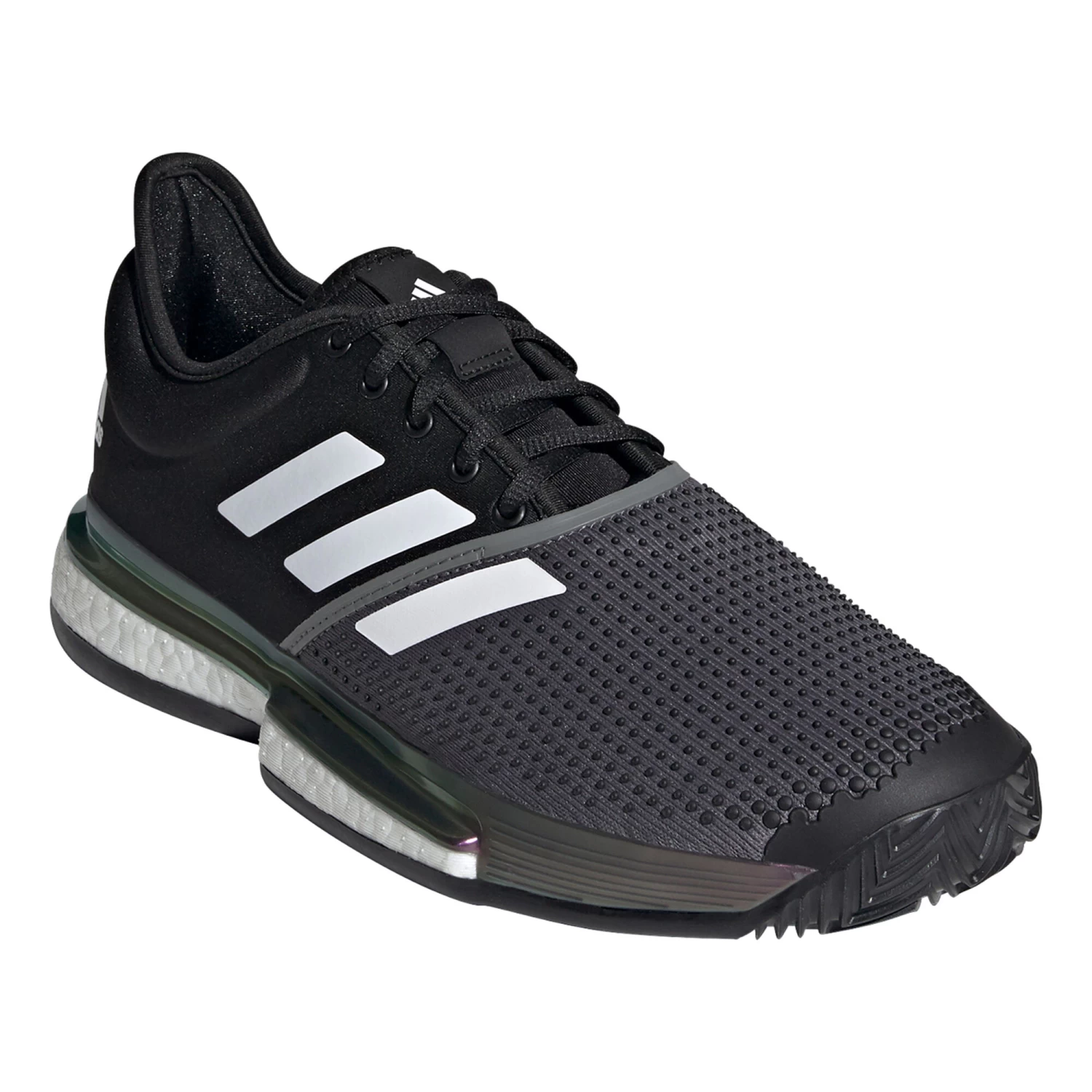 ADIDAS SoleCourt Primeblue Clay Court Shoe Men - Black, Grey 4 ADIDAS SoleCourt Primeblue Clay Court Shoe Men - Black, Grey - Image 4