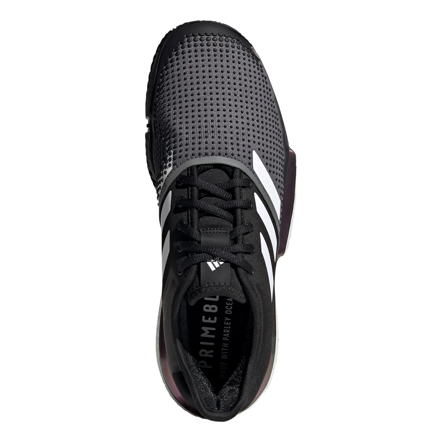 ADIDAS SoleCourt Primeblue Clay Court Shoe Men - Black, Grey 3 ADIDAS SoleCourt Primeblue Clay Court Shoe Men - Black, Grey - Image 3