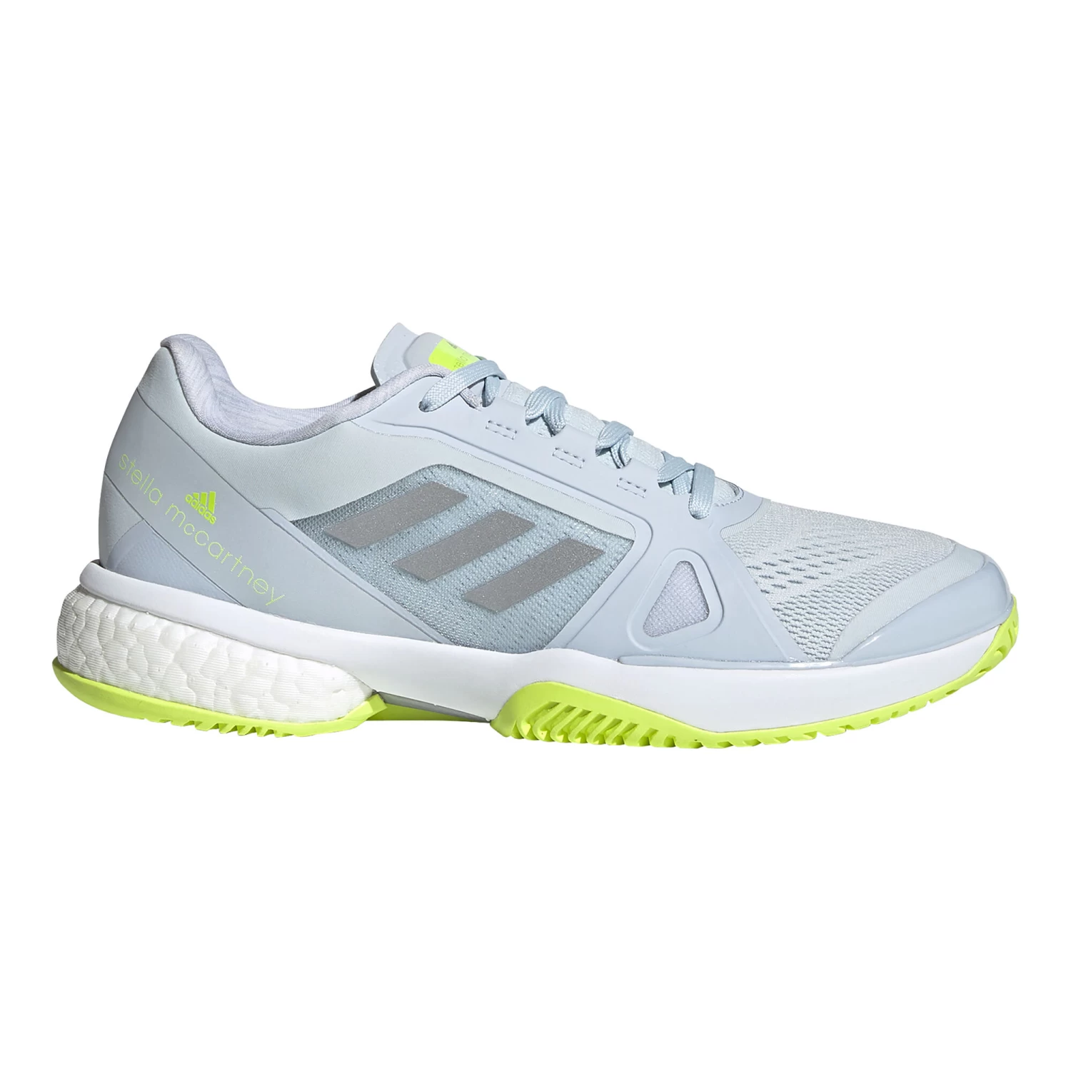 ADIDAS Stella McCartney Tennis All Court Shoe Women - Light Blue, Lime 1 ADIDAS Stella McCartney Tennis All Court Shoe Women - Light Blue, Lime