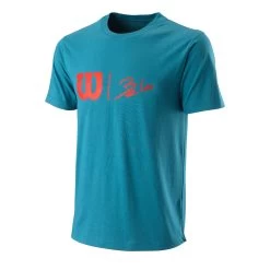 Wilson Bela Hype Tech T-Shirt Men - Blue, Orange