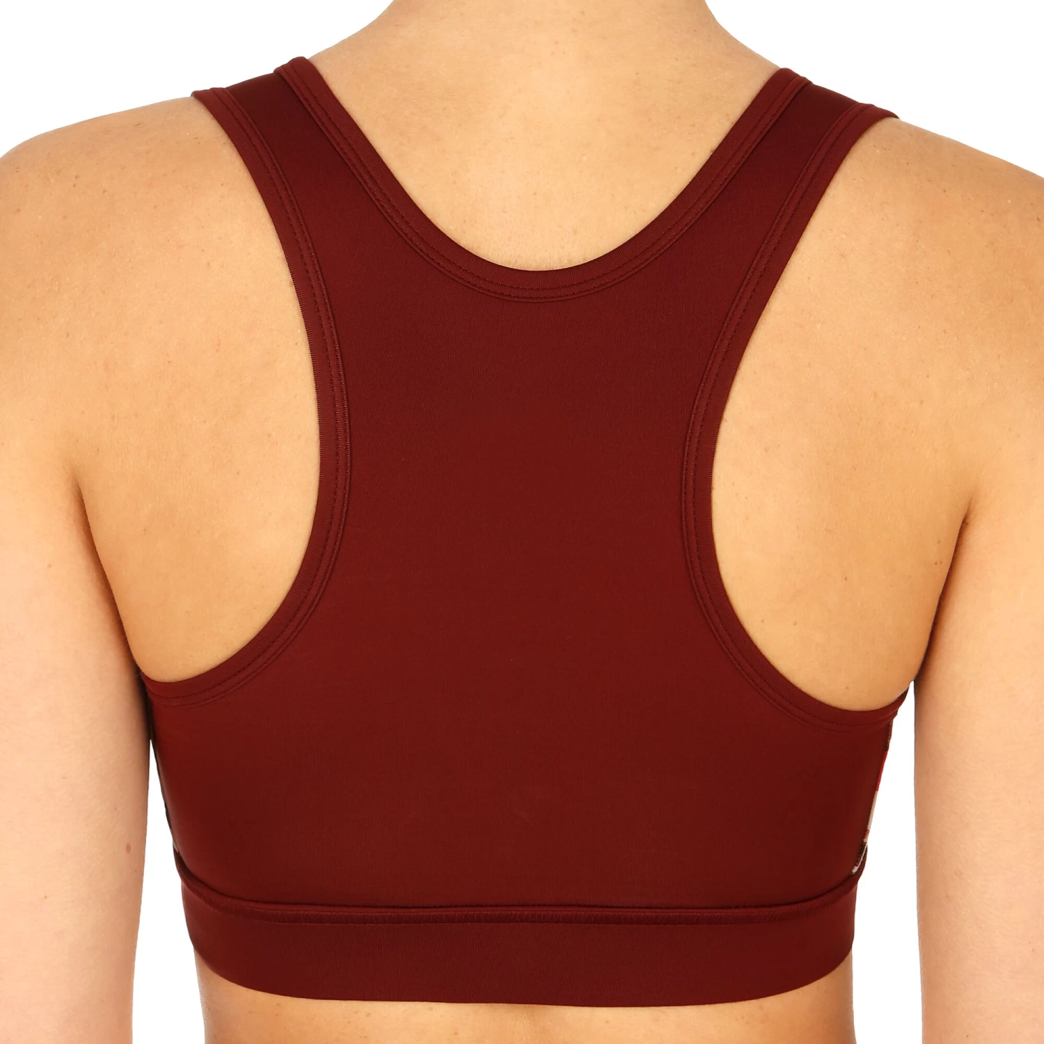 Head Vision Graphic Sports Bras Women - Coral, Dark Red 2 Head Vision Graphic Sports Bras Women - Coral, Dark Red - Image 2