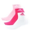 ADIDAS Performance Ankle Thin Sports Socks 3 Pack - Pink, White