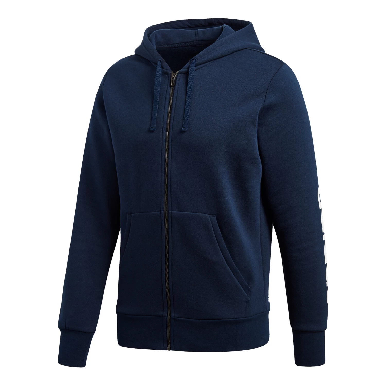 ADIDAS Essentials Linear Full-Zip Hoody Men - Dark Blue, White 8 ADIDAS Essentials Linear Full-Zip Hoody Men - Dark Blue, White - Image 8