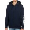 ADIDAS Essentials Linear Full-Zip Hoody Men - Dark Blue, White