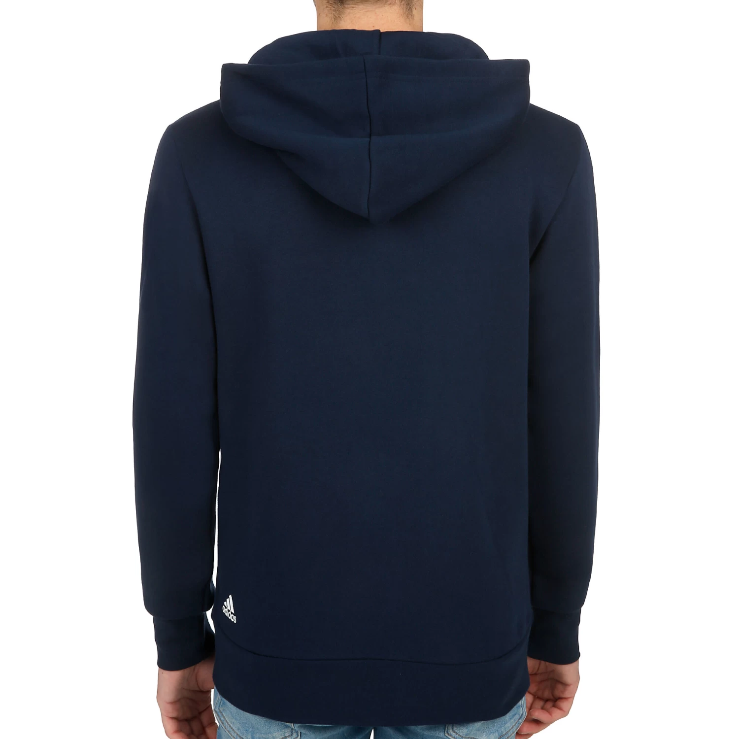ADIDAS Essentials Linear Full-Zip Hoody Men - Dark Blue, White 2 ADIDAS Essentials Linear Full-Zip Hoody Men - Dark Blue, White - Image 2