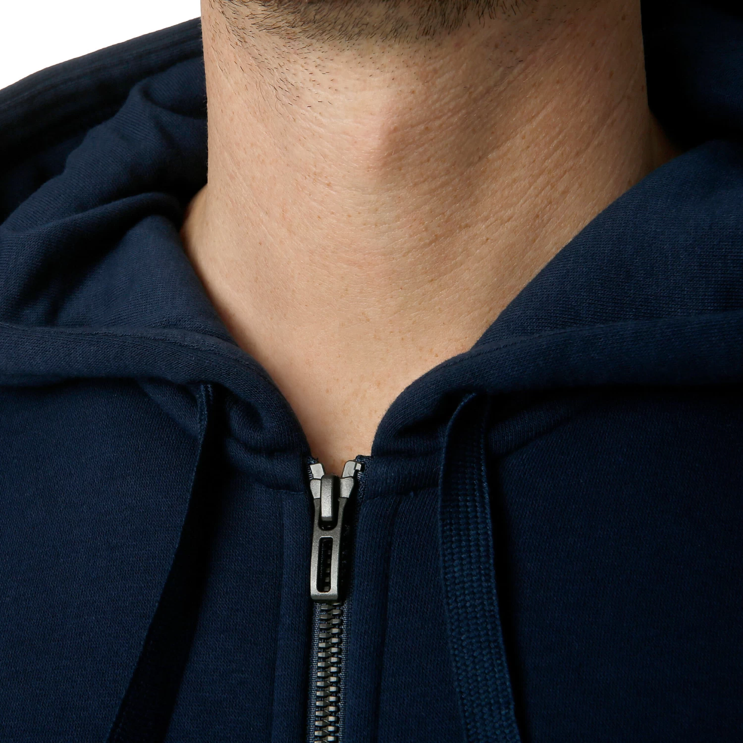 ADIDAS Essentials Linear Full-Zip Hoody Men - Dark Blue, White 7 ADIDAS Essentials Linear Full-Zip Hoody Men - Dark Blue, White - Image 7