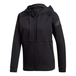 ADIDAS ID Stadium Zip Hoodie Women - Black, Dark Grey -Sports Supplies Shop 11672000 000