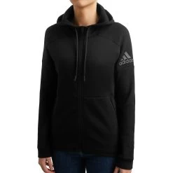 ADIDAS ID Stadium Zip Hoodie Women - Black, Dark Grey