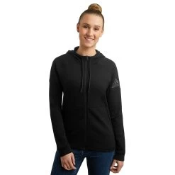 ADIDAS ID Stadium Zip Hoodie Women - Black, Dark Grey -Sports Supplies Shop 11672000 24