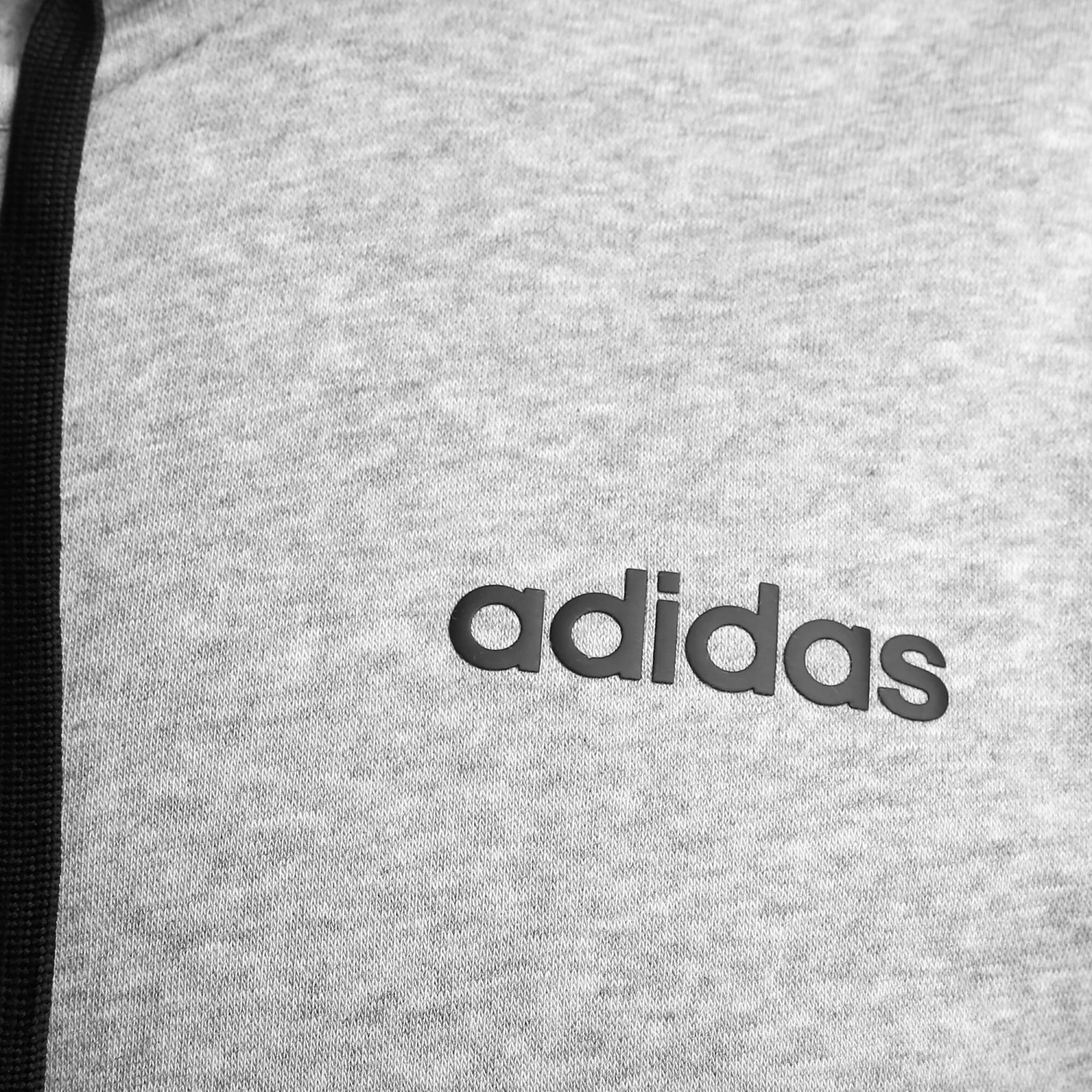 ADIDAS Essentials 3 Stripes Zip Hoodie Men - Lightgrey, Black 5 ADIDAS Essentials 3 Stripes Zip Hoodie Men - Lightgrey, Black - Image 5