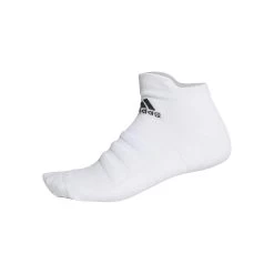 ADIDAS AlphaSkin Lightweight Cushioning Ankle Tennis Socks - White, Black