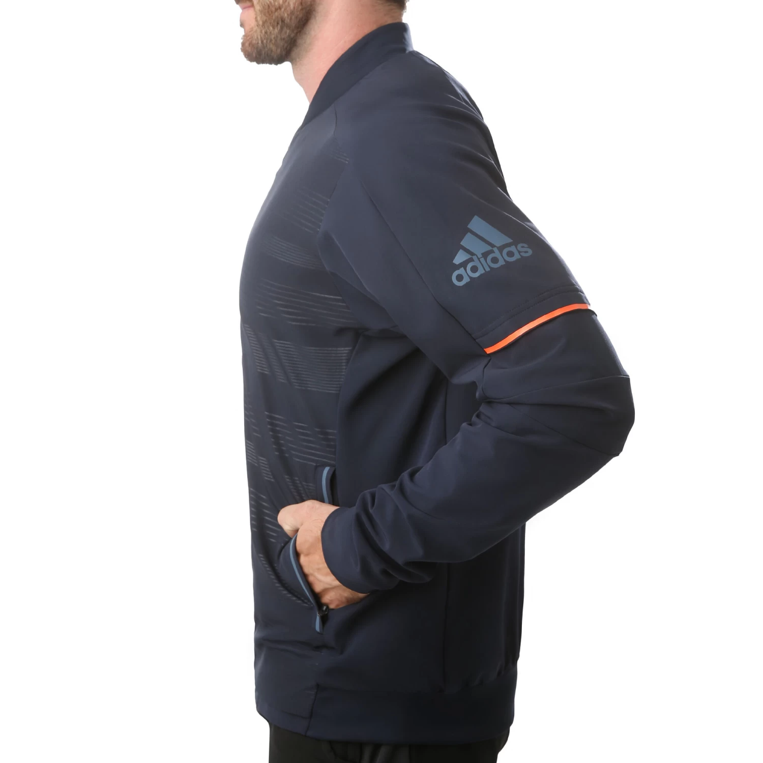 ADIDAS MatchCode Training Jacket Men - Dark Blue, Orange 4 ADIDAS MatchCode Training Jacket Men - Dark Blue, Orange - Image 4