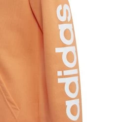 ADIDAS Essentials Linear Full-Zip Hoodie Girls - Orange, White -Sports Supplies Shop 12770000 12