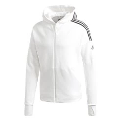 ADIDAS 3-Stripes Zip Hoodie Men - White, Black