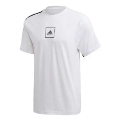 ADIDAS 3-Stripes Tape T-Shirt Men - White, Black