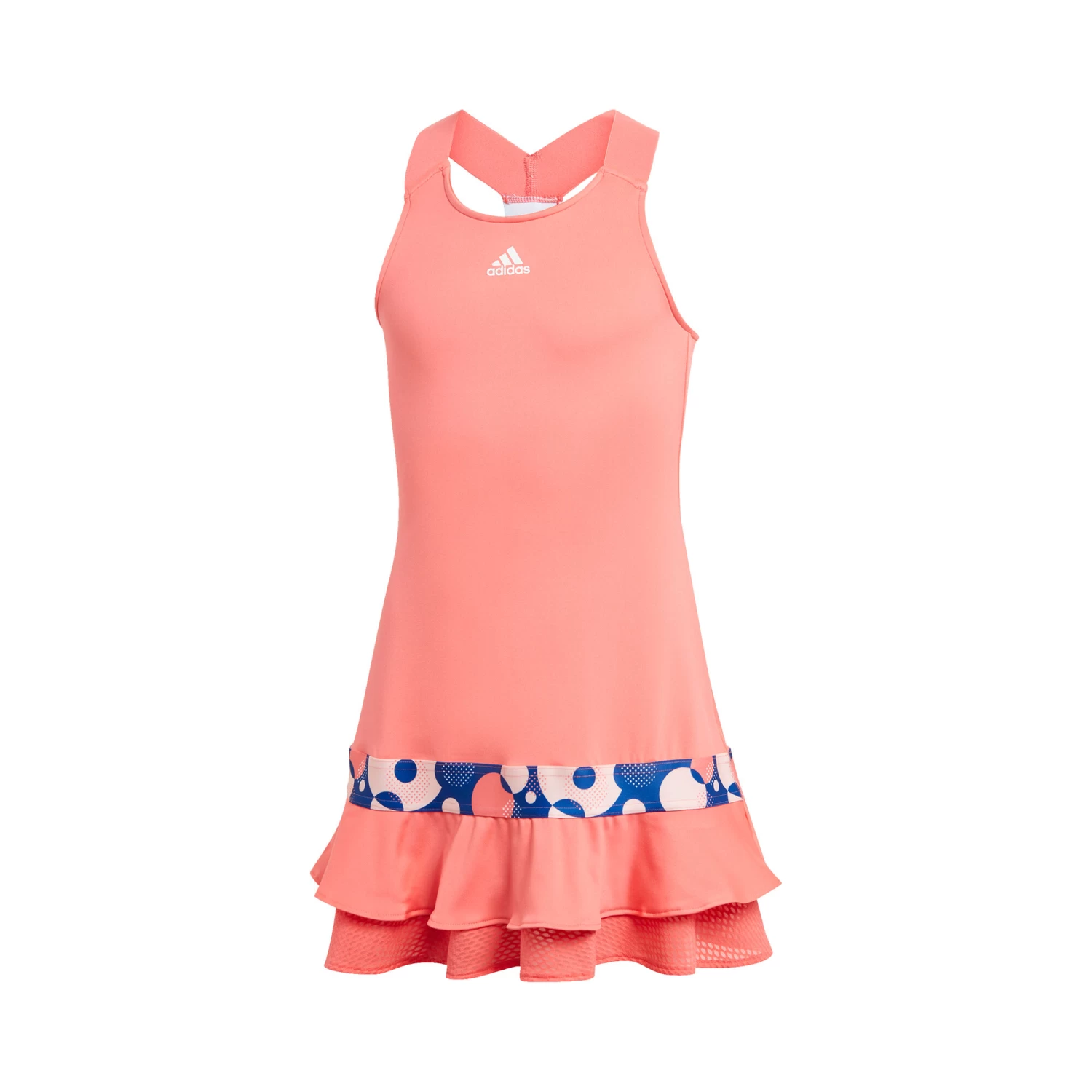 ADIDAS Frill Dress Girls - Coral, Apricot 1 ADIDAS Frill Dress Girls - Coral, Apricot