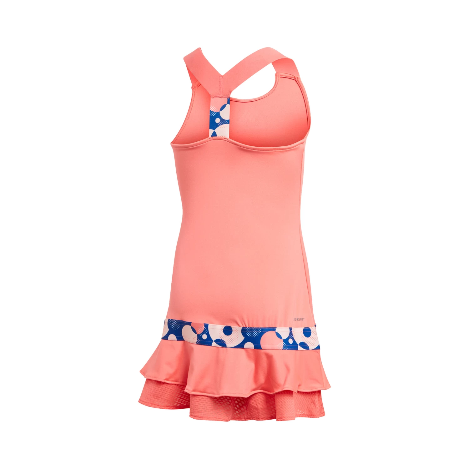 ADIDAS Frill Dress Girls - Coral, Apricot 2 ADIDAS Frill Dress Girls - Coral, Apricot - Image 2