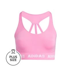 ADIDAS Aeroknit Plus Size Sports Bras Women - Pink, White