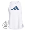 ADIDAS Badge Of Sport Logo Plus Size Tank Top Women - White, Blue