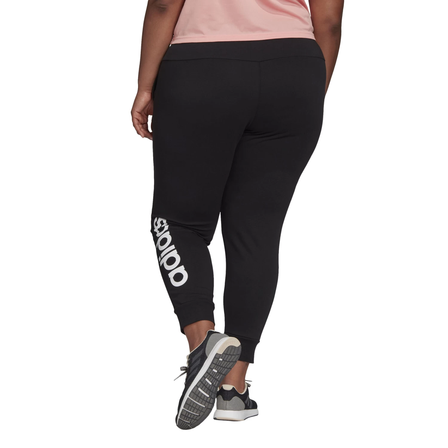 ADIDAS Essentials Inc Plus Size Training Pants Women - Black, White 6 ADIDAS Essentials Inc Plus Size Training Pants Women - Black, White - Image 6
