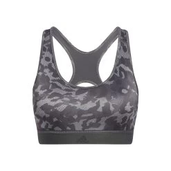 ADIDAS All Over Print Sports Bras Women - Dark Grey, Grey