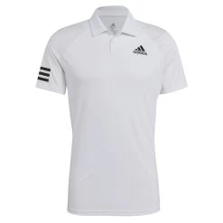 ADIDAS Club 3 Stripes Polo Men - White, Black