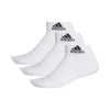 ADIDAS Light Ankle Sports Socks 3 Pack - White, Black