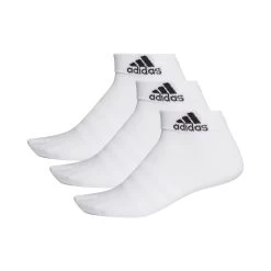 ADIDAS Light Ankle Sports Socks 3 Pack - White, Black