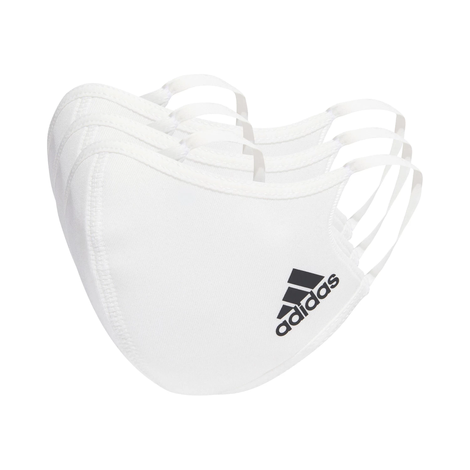 ADIDAS Sportswear XS/S Face Mask 3 Pack - White, Black 1 ADIDAS Sportswear XS/S Face Mask 3 Pack - White, Black