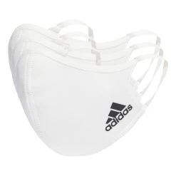ADIDAS Sportswear M/L Face Mask 3 Pack - White, Black