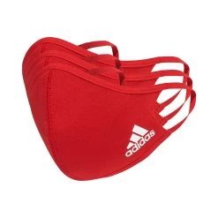 ADIDAS Sportswear XS/S Face Mask 3 Pack - Red, White
