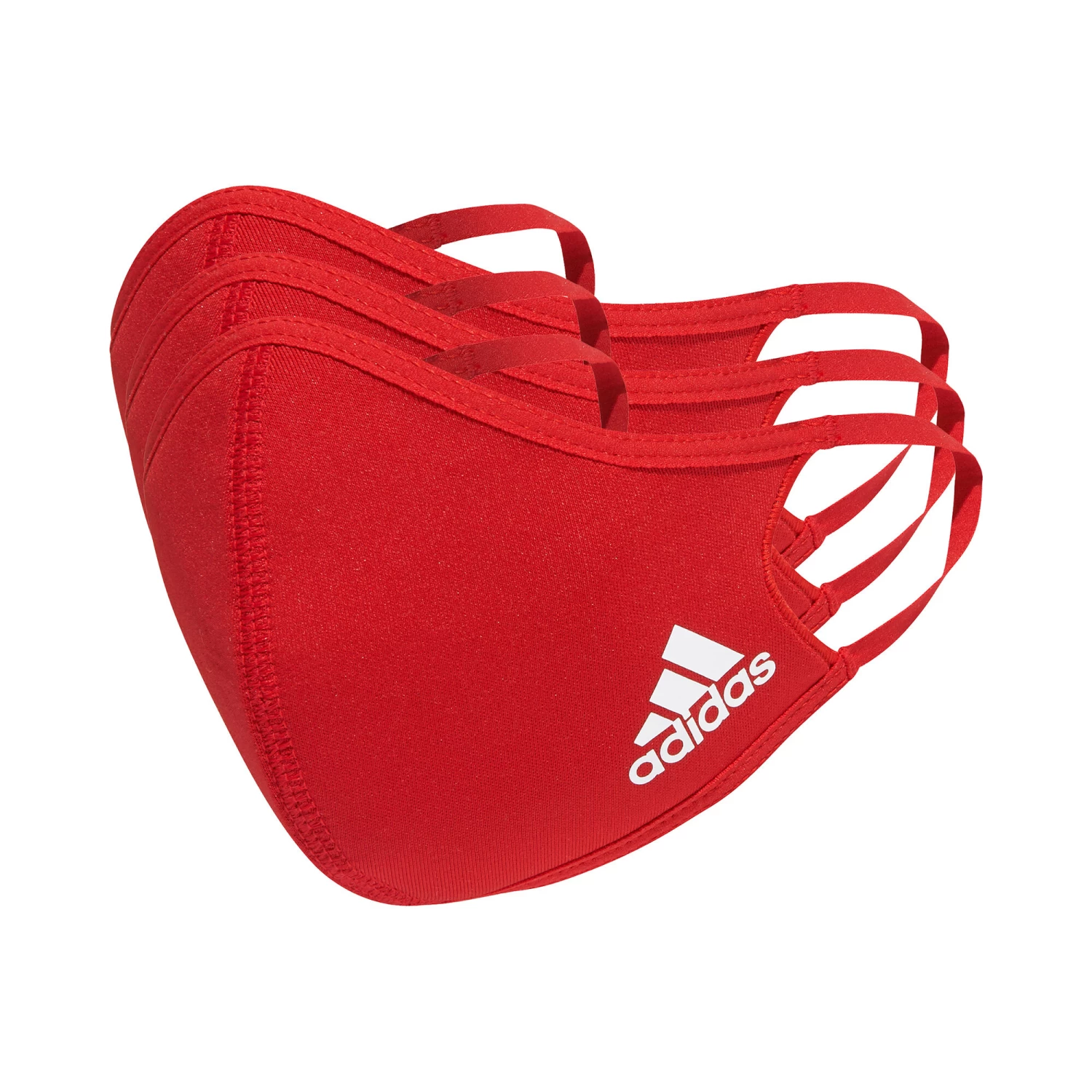 ADIDAS Sportswear XS/S Face Mask 3 Pack - Red, White 1 ADIDAS Sportswear XS/S Face Mask 3 Pack - Red, White