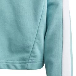 ADIDAS Hooded Crop Tracksuit Kids - Turquoise, Black -Sports Supplies Shop 15917000 16