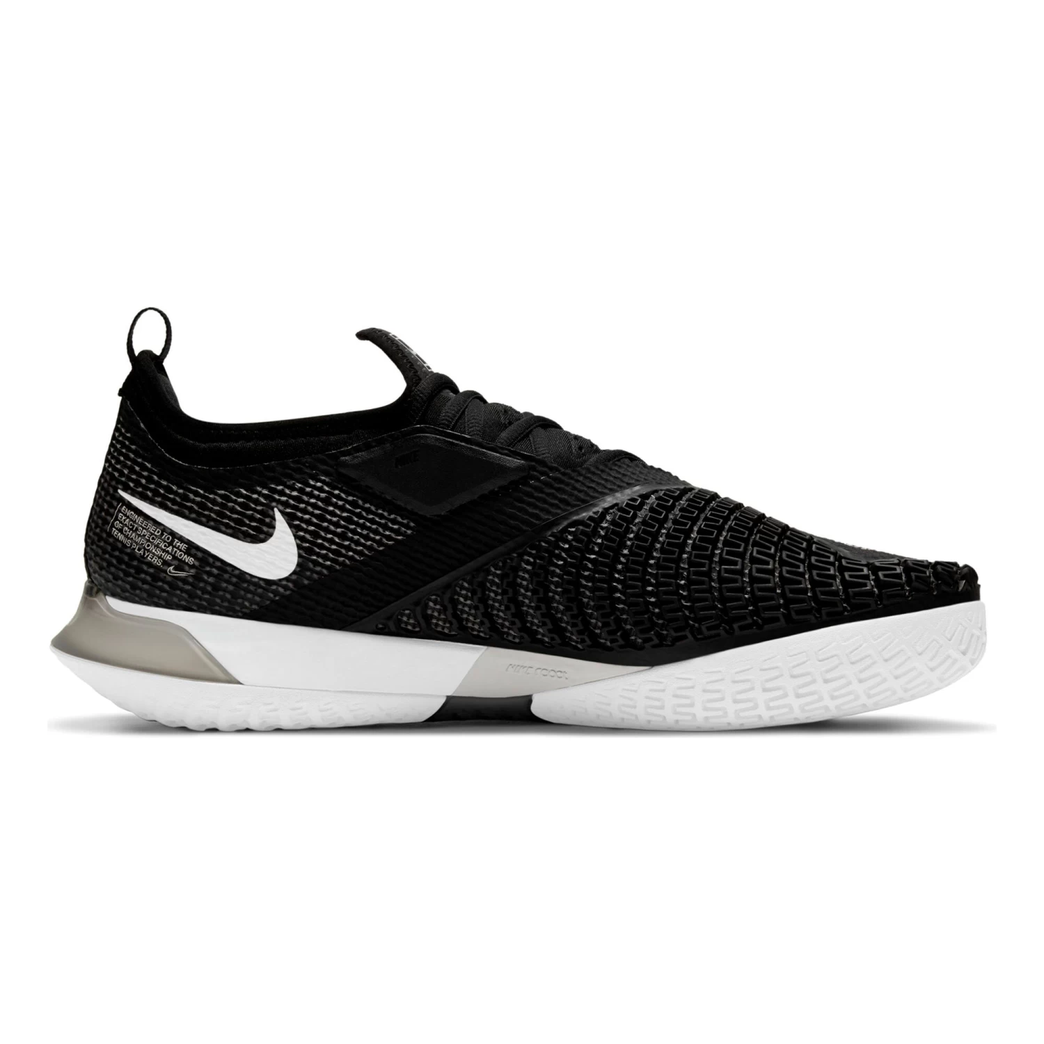 Nike React Vapor NXT All Court Shoe Men - Black, White 7 Nike React Vapor NXT All Court Shoe Men - Black, White - Image 7
