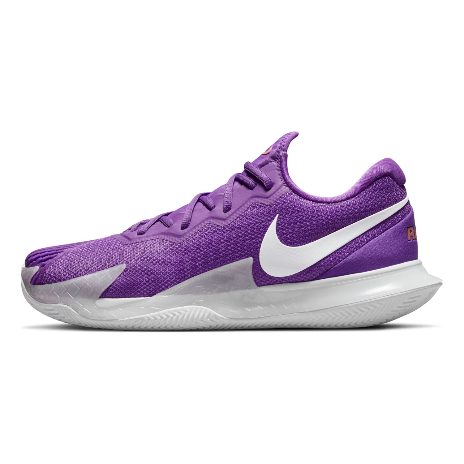 Nike Rafael Nadal Zoom Vapor Cage 4 Clay Court Shoe Men - Violet, White 2 Nike Rafael Nadal Zoom Vapor Cage 4 Clay Court Shoe Men - Violet, White - Image 2